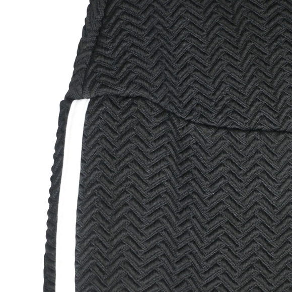 Chicos Leggings Womens Size 0 S Black White Stripe Chevron Textured Fabric - Picture 4 of 8